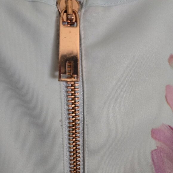 Ted Baker Rivana Hanging Gardens Mint Floral Designer Fit N Flare Dress Size 6 - Picture 10 of 11